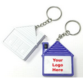 Key Holder House Shape Tape Measure W/ Stopper